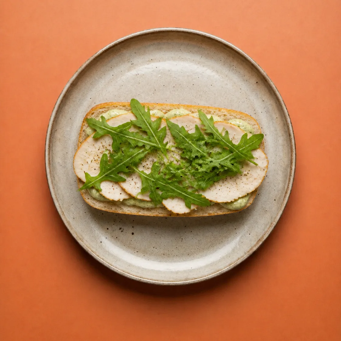 Broodje carpaccio kip