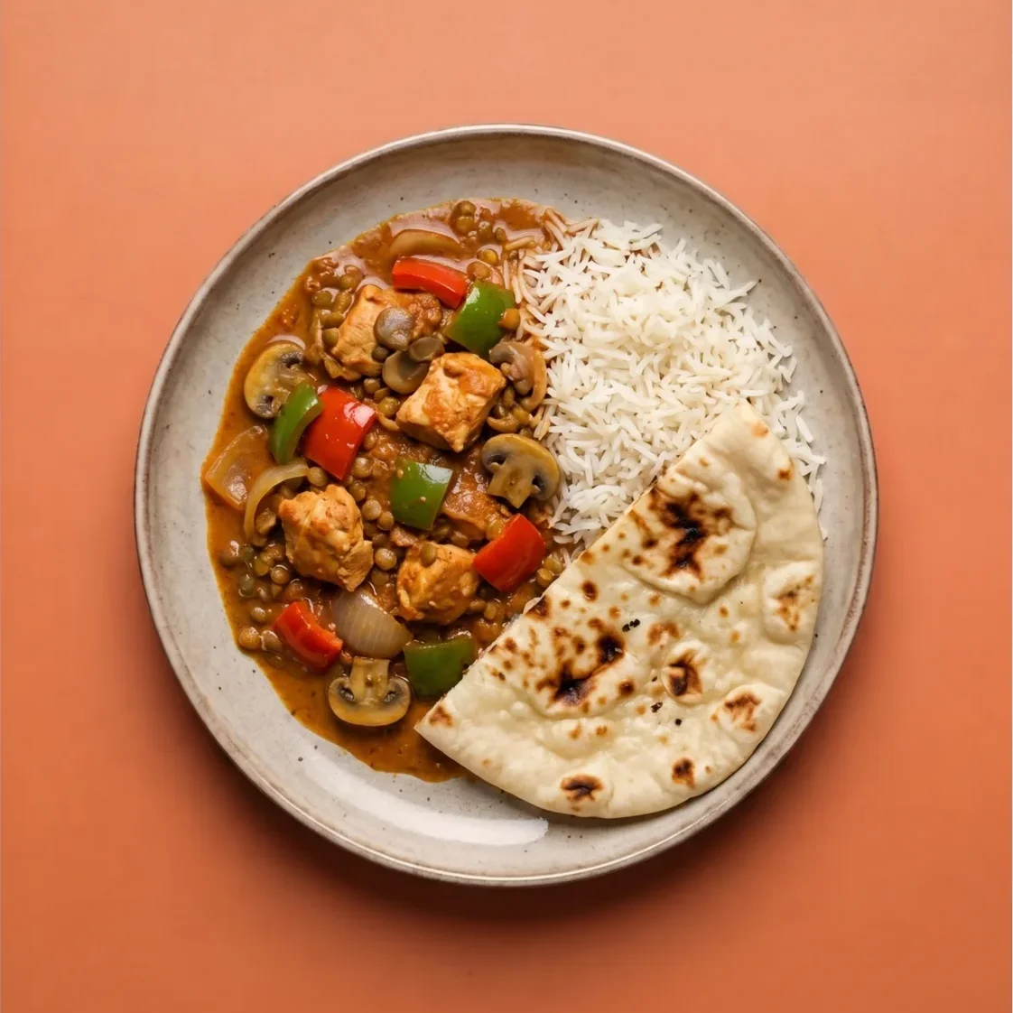 Indiase rode curry kip