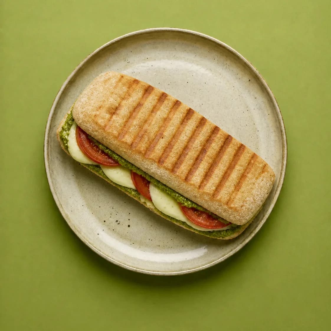 Panini pesto mozzarella