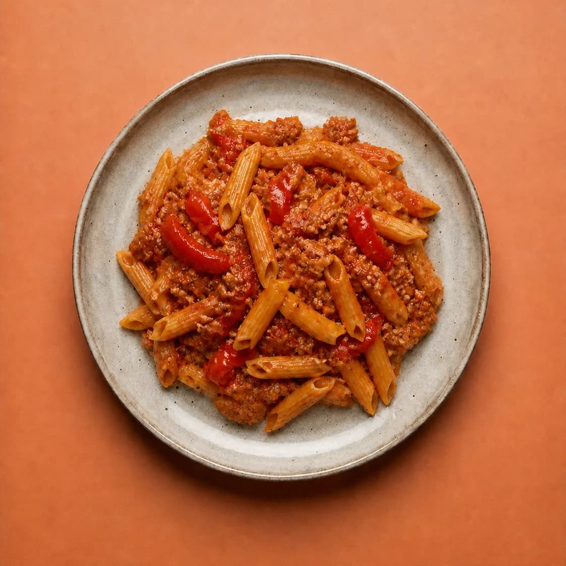 Penne arrabbiata kip