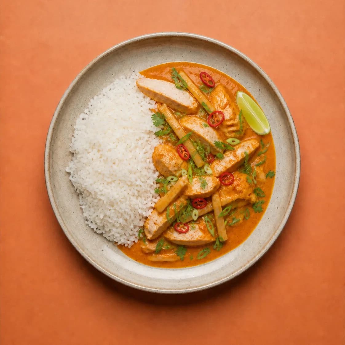 Thaise rode curry kip