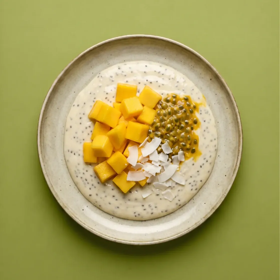 Tropical chia pudding