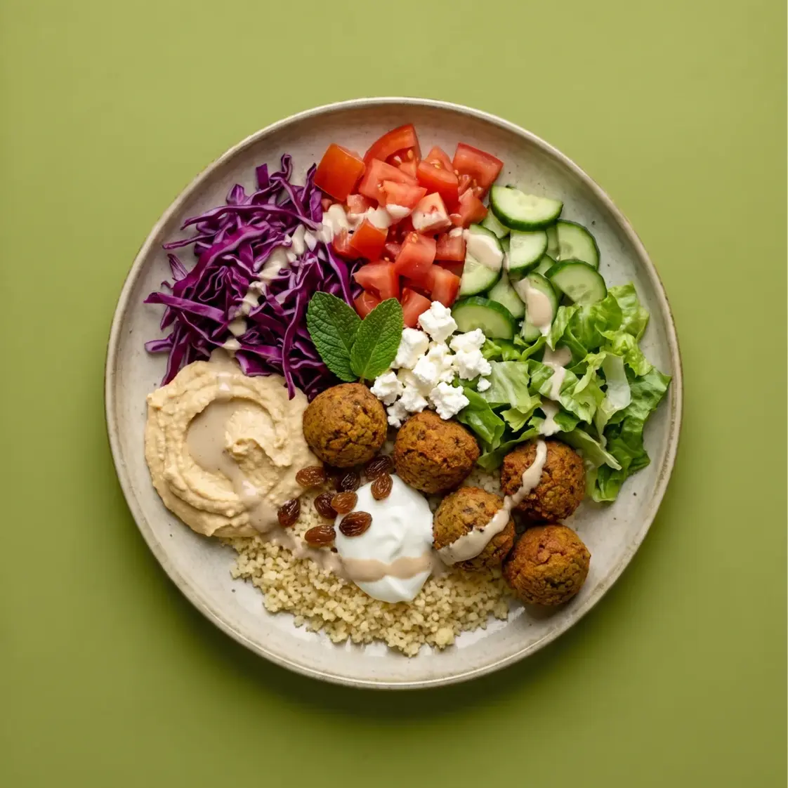 Vega falafel bowl