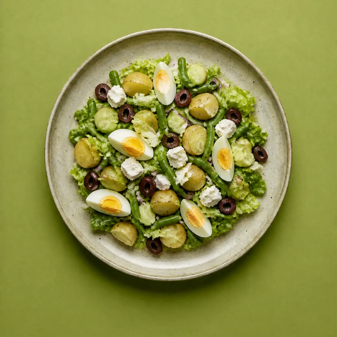 Vega nicoise salade