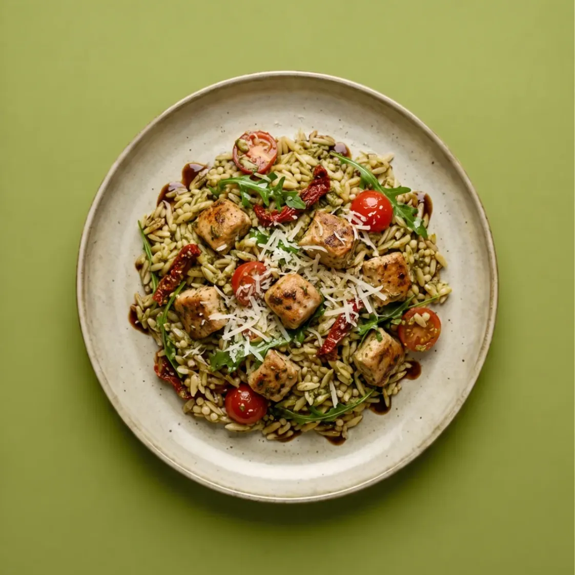 Vega orzo salade