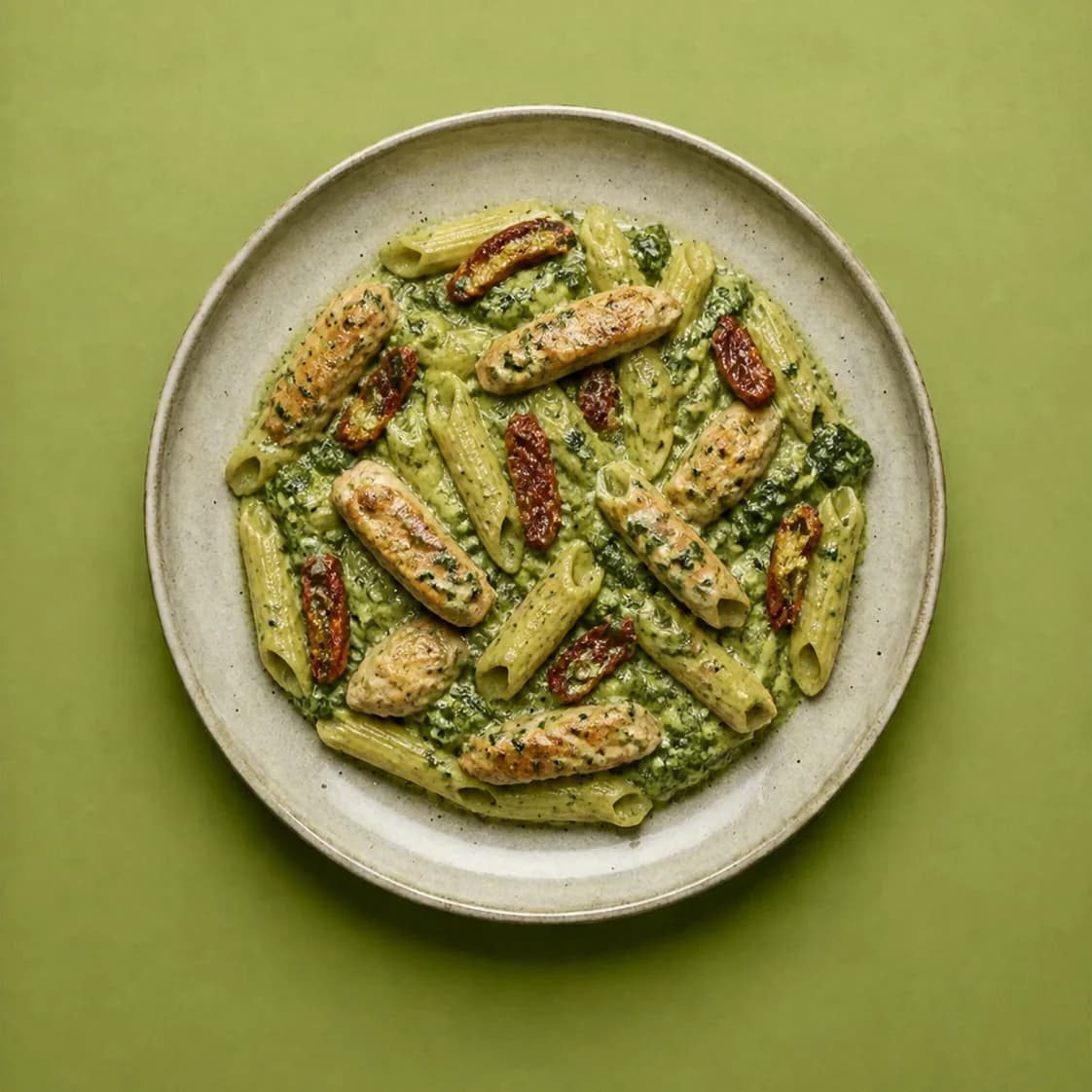 Vega pasta spinazie