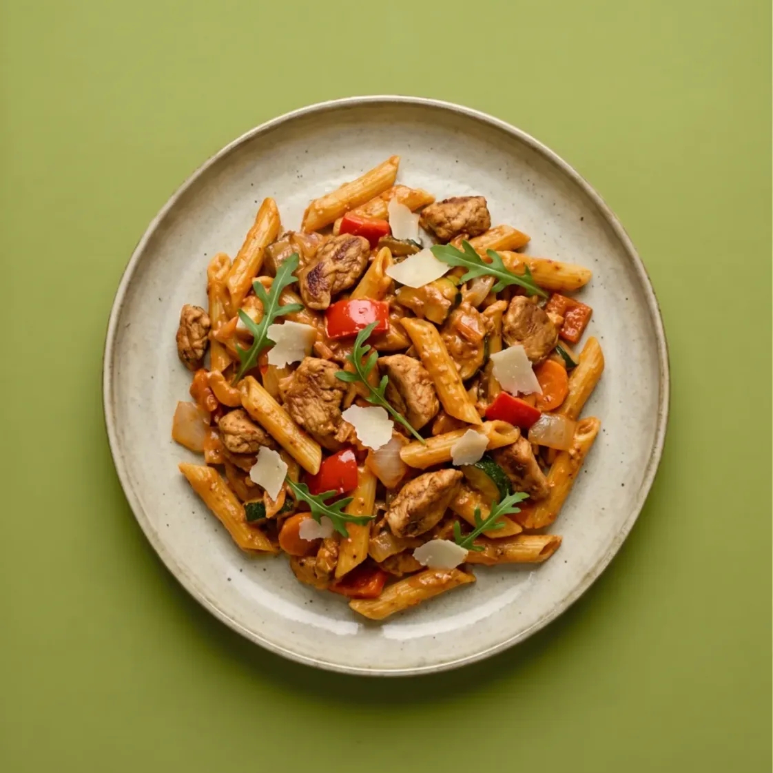 Vega pasta rode pesto