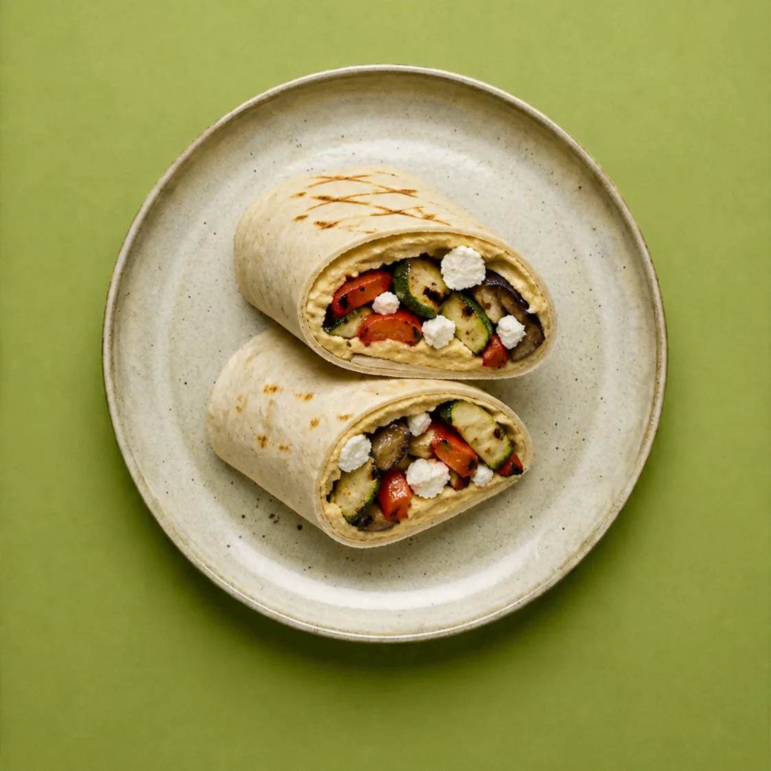 Wrap hummus en feta