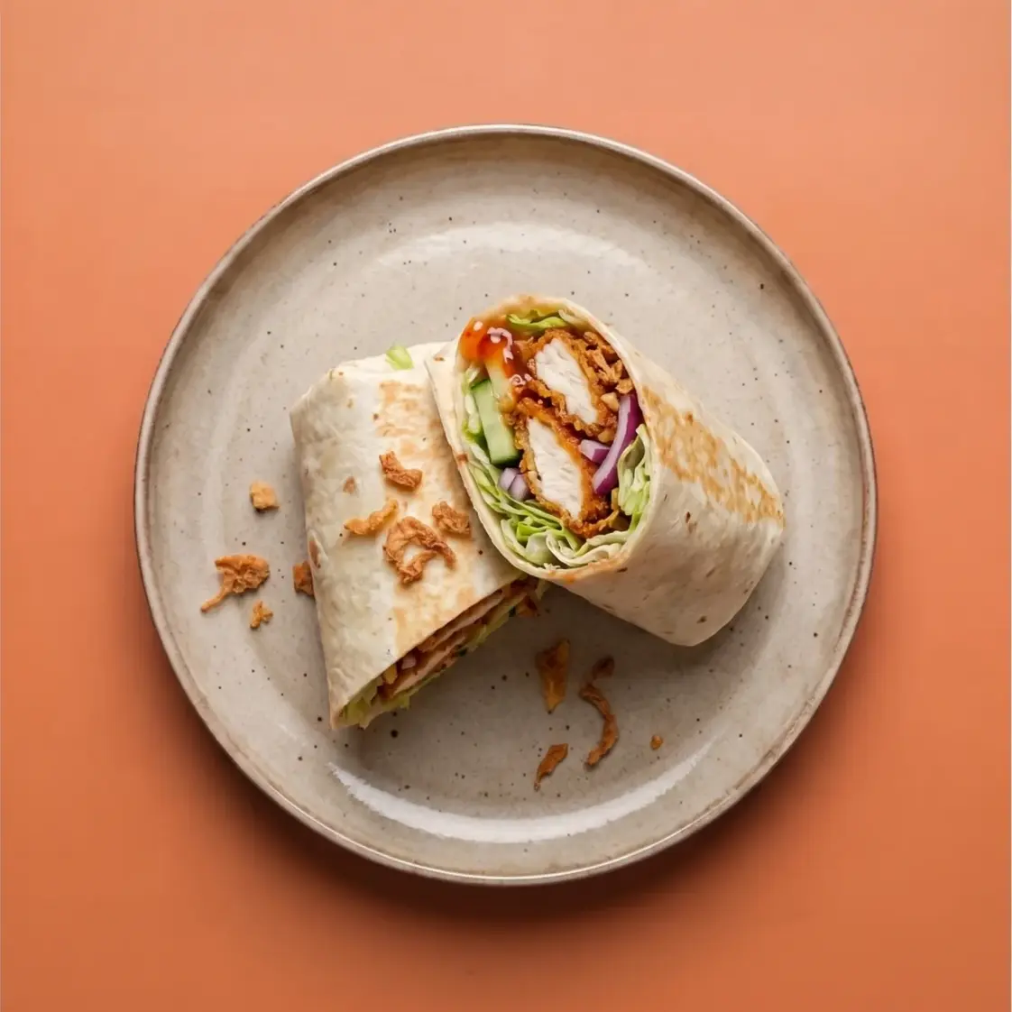 Wrap krokante kip