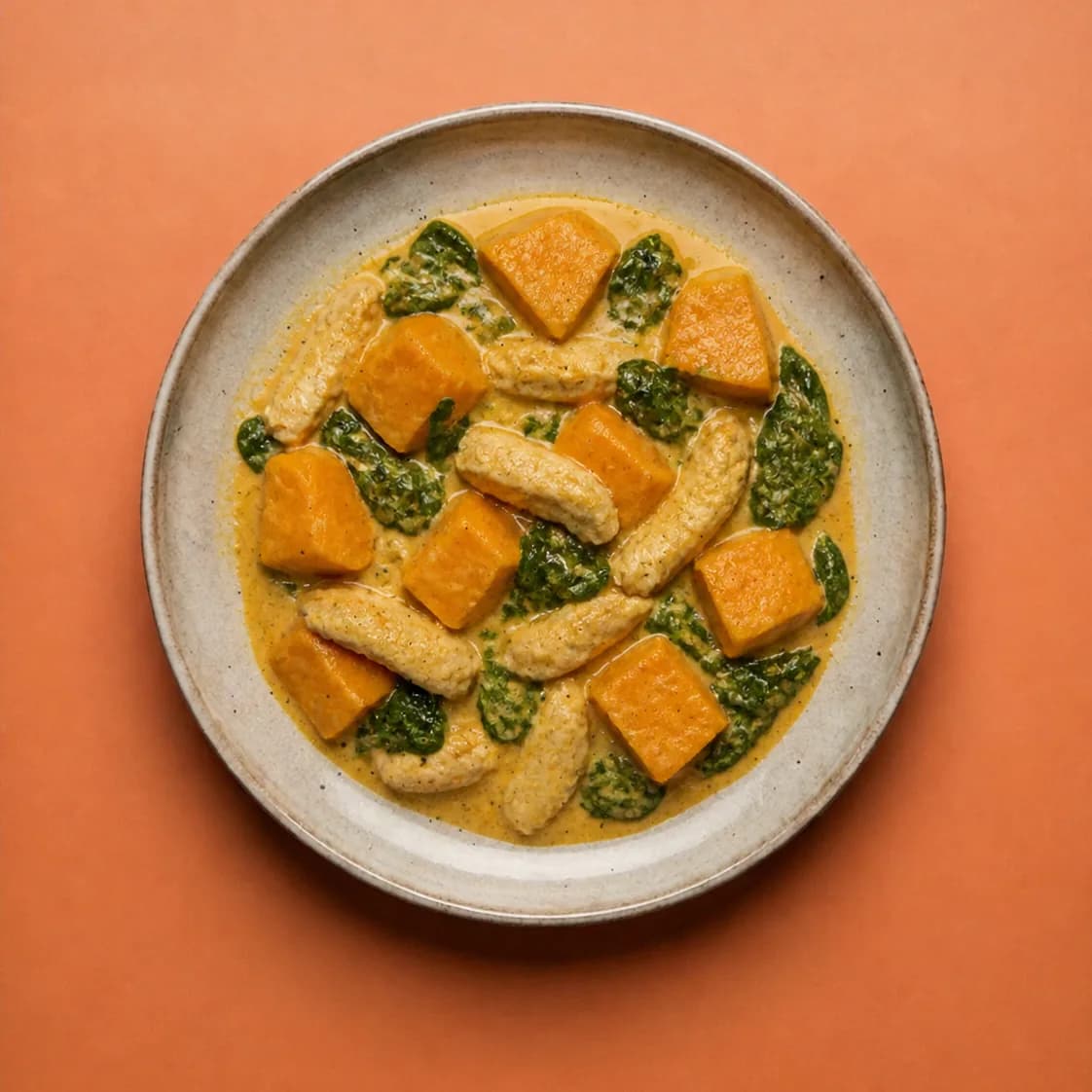 Zoete aardappelcurry